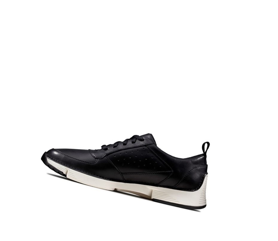 Zapatillas Clarks Tri Sprint Cuero Hombre Negras | LPZT-97258