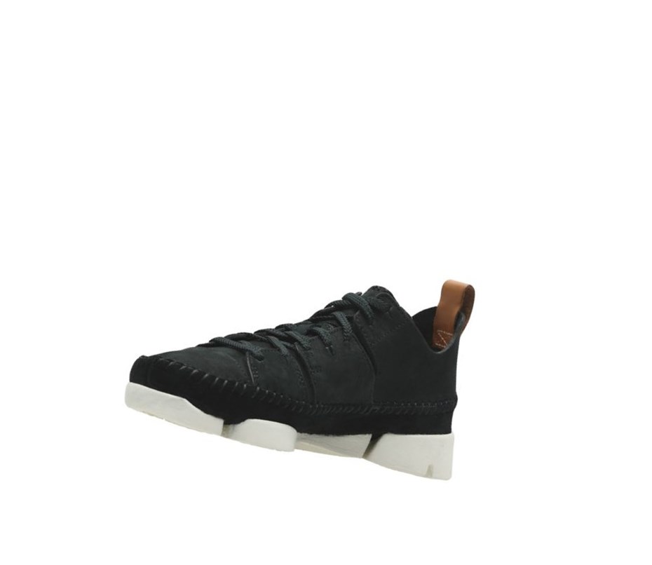 Zapatillas Clarks Trigenic Flex Nubuck Mujer Negras | CHDO-06823