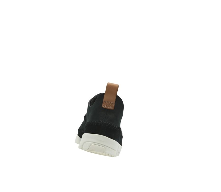 Zapatillas Clarks Trigenic Flex Nubuck Mujer Negras | CHDO-06823