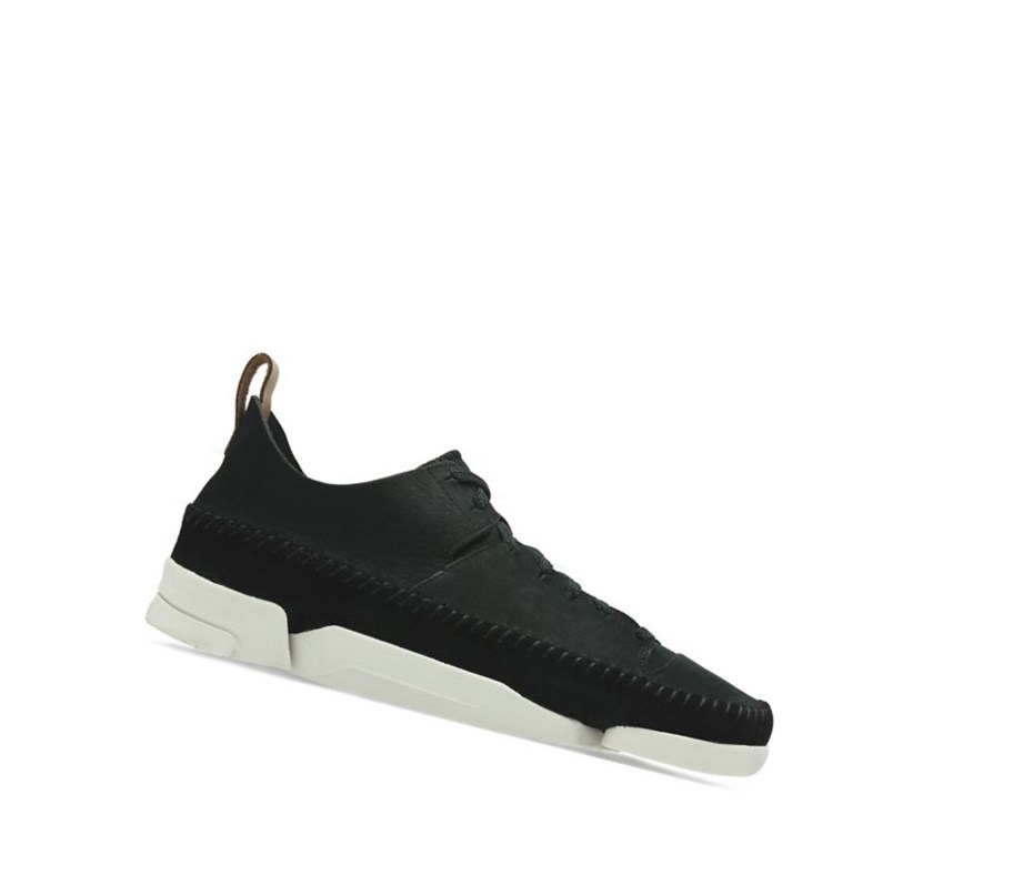 Zapatillas Clarks Trigenic Flex Nubuck Mujer Negras | CHDO-06823