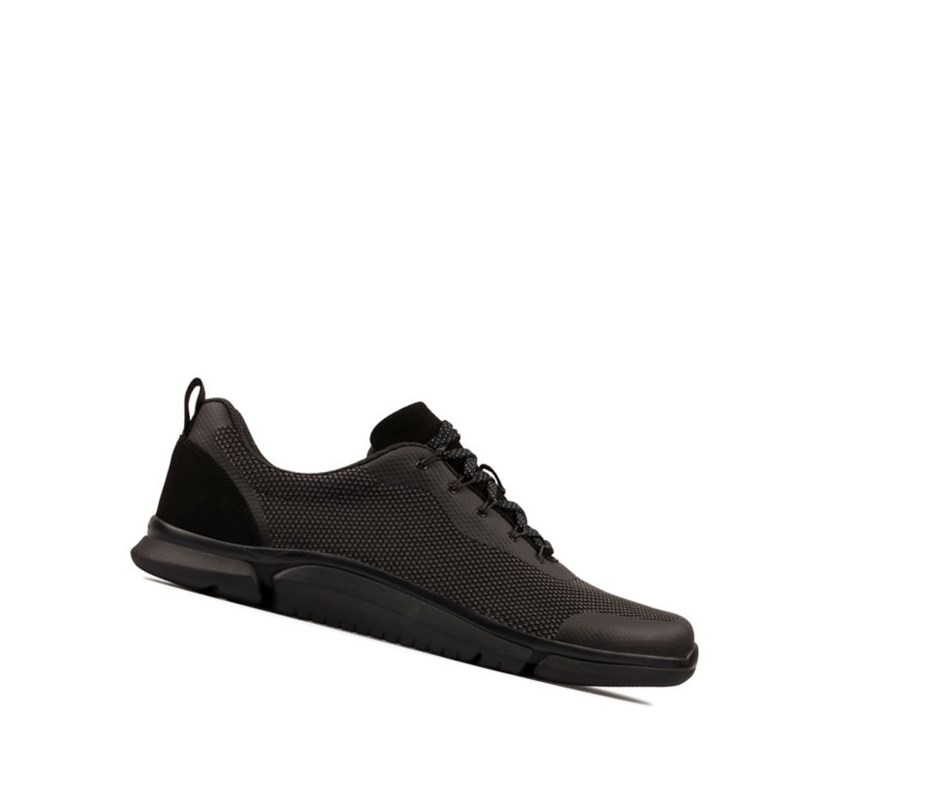 Zapatillas Clarks Triken Jump Textil Hombre Negras | AYCH-64917