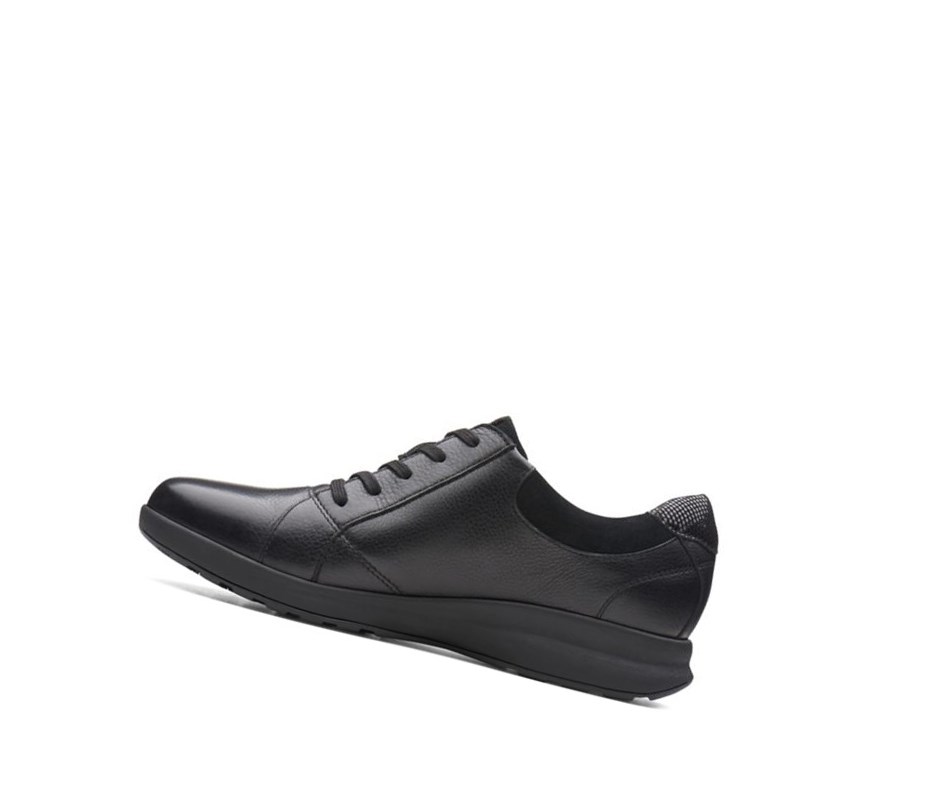 Zapatillas Clarks Un Adorn Encaje Cuero Mujer Negras | NLYK-06271