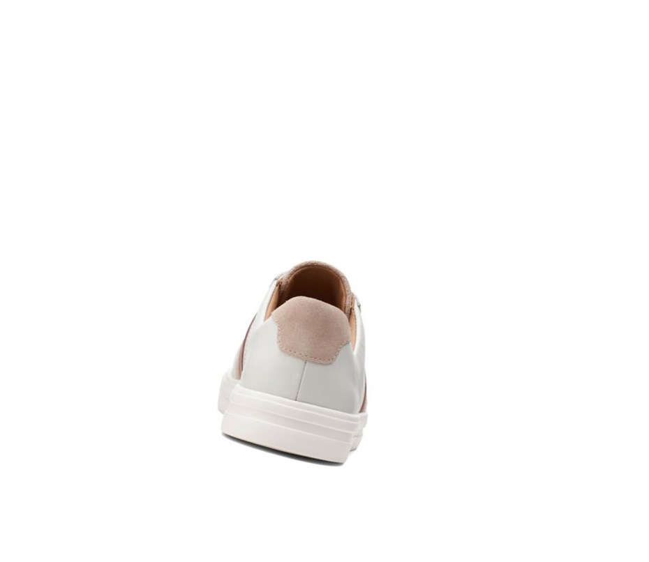 Zapatillas Clarks Un Maui Band Cuero Mujer Blancas | UCWX-57834