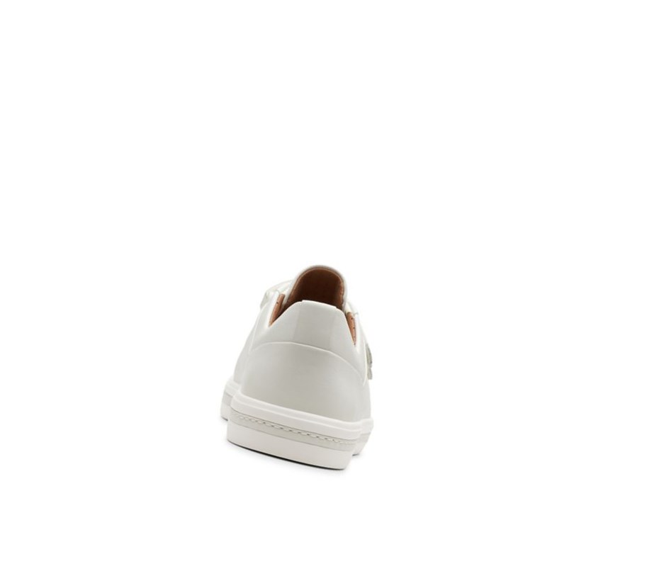 Zapatillas Clarks Un Maui Correa Cuero Mujer Blancas | TWPH-43096