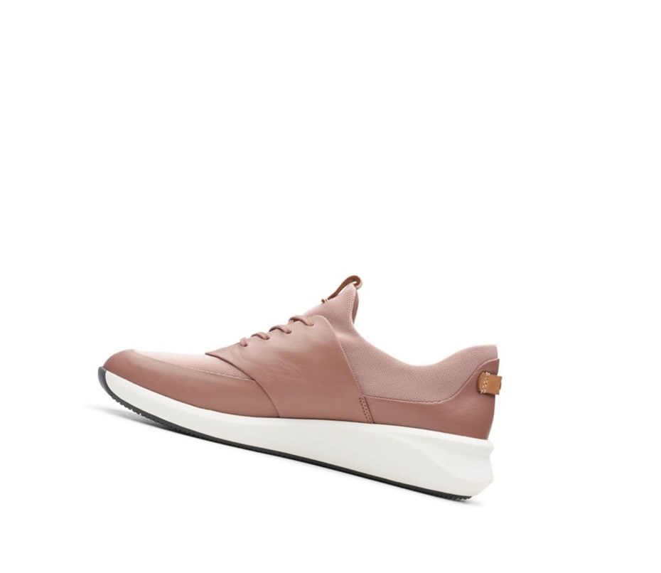 Zapatillas Clarks Un Rio Encaje Textil Mujer Rosas Oscuro | MLOA-74512