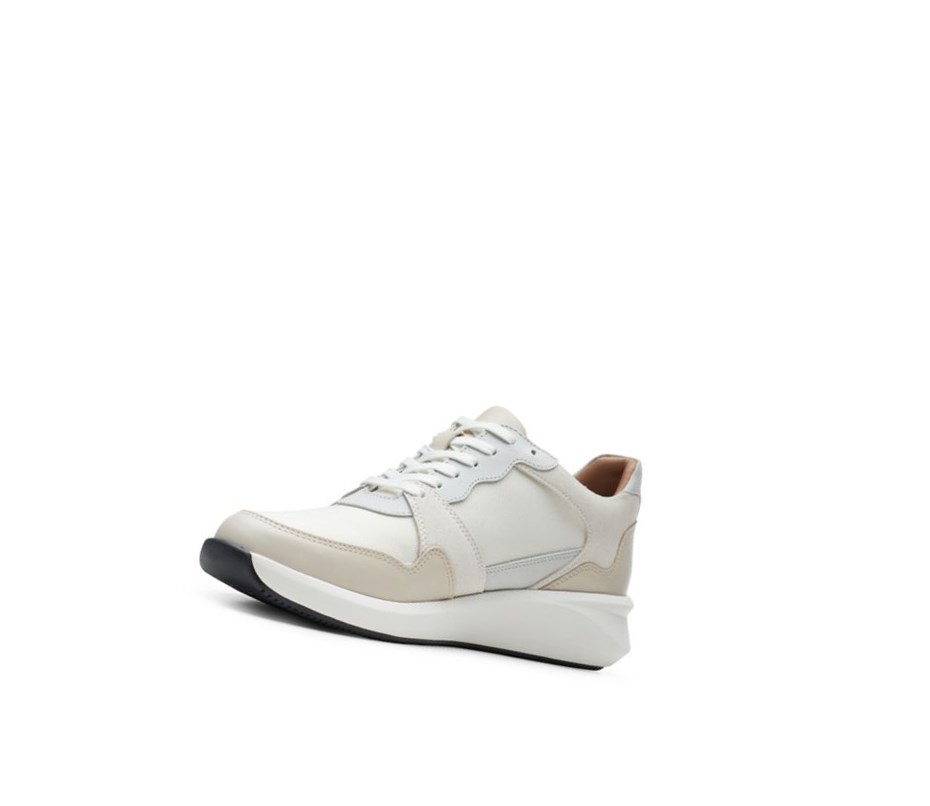 Zapatillas Clarks Un Rio Run Textil Mujer Blancas | UIET-70685