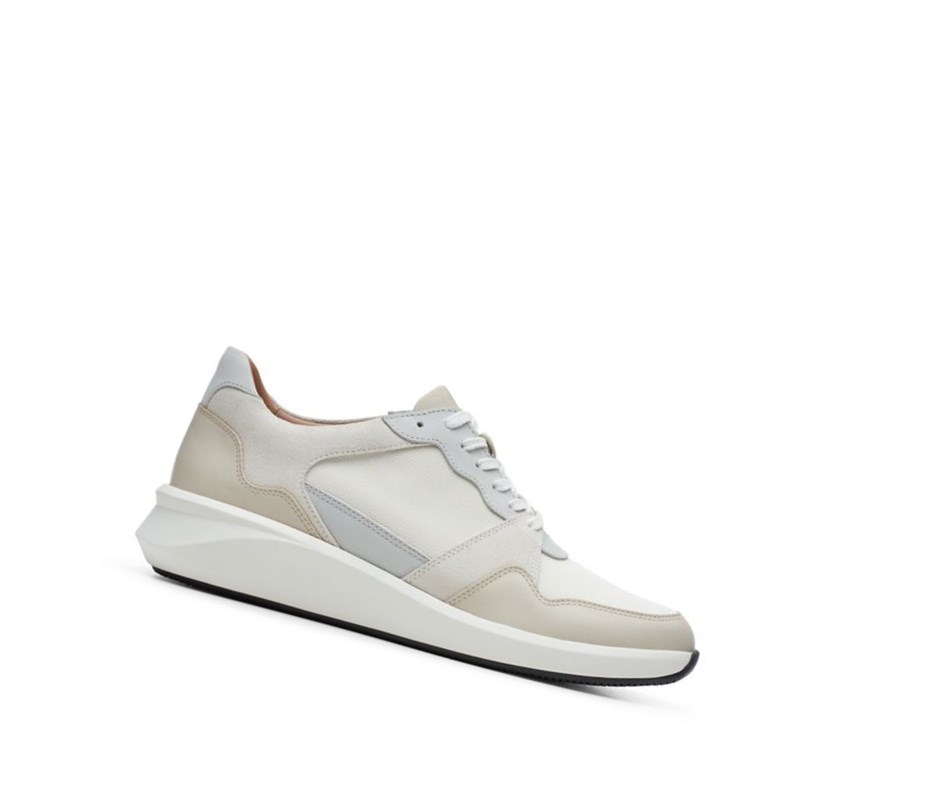 Zapatillas Clarks Un Rio Run Textil Mujer Blancas | UIET-70685