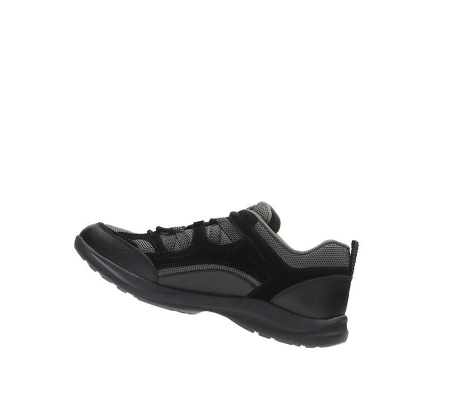 Zapatillas Clarks Wave Vista Gamuza Hombre Negras | HNLB-03978