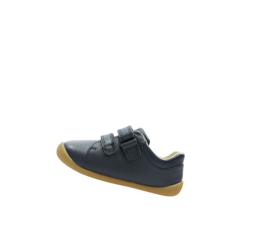 Zapatillas Para Caminar Clarks Roamer Craft Cuero Niño Azul Marino | SUNM-41603