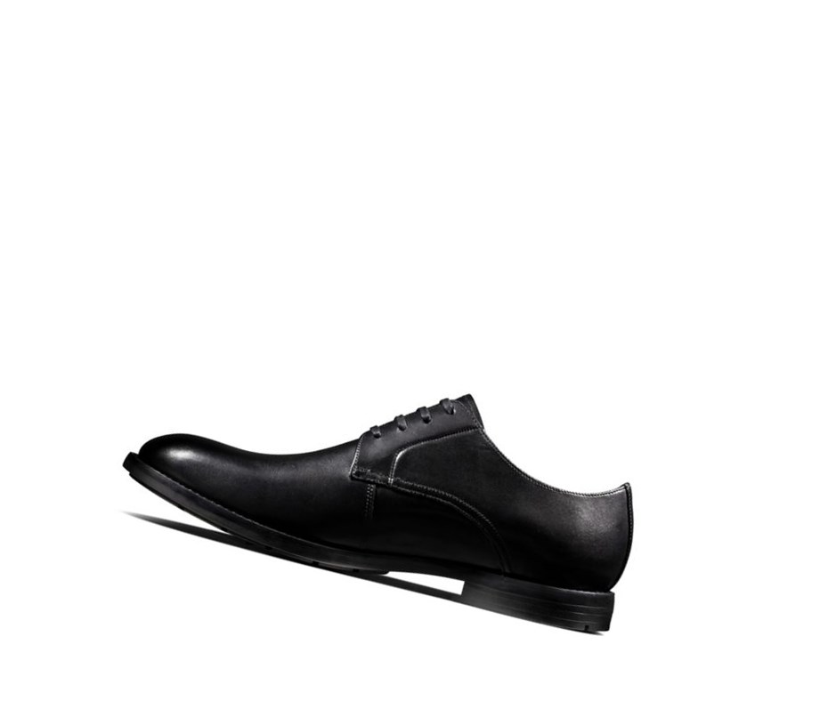 Zapatillas Para Caminar Clarks Ronnie Walk Cuero Hombre Negras | YLQH-53679