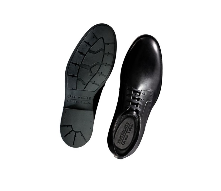 Zapatillas Para Caminar Clarks Ronnie Walk Cuero Hombre Negras | YLQH-53679