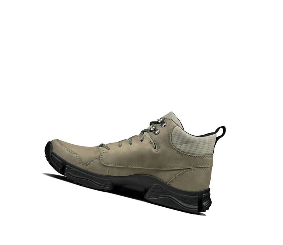 Zapatillas Para Caminar Clarks Tri Path Hike Textil Hombre Verde Oliva | WGIB-83564