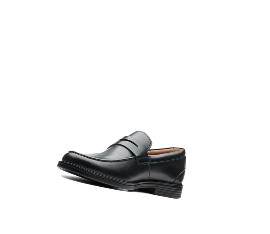 Zapatillas Para Caminar Clarks Un Aldric Step Cuero Anchos Fit Hombre Negras | NDTA-73598