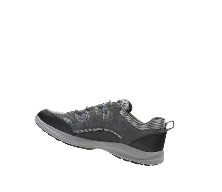 Zapatillas Para Caminar Clarks Wave Vista Gamuza Hombre Gris | KVGH-02689