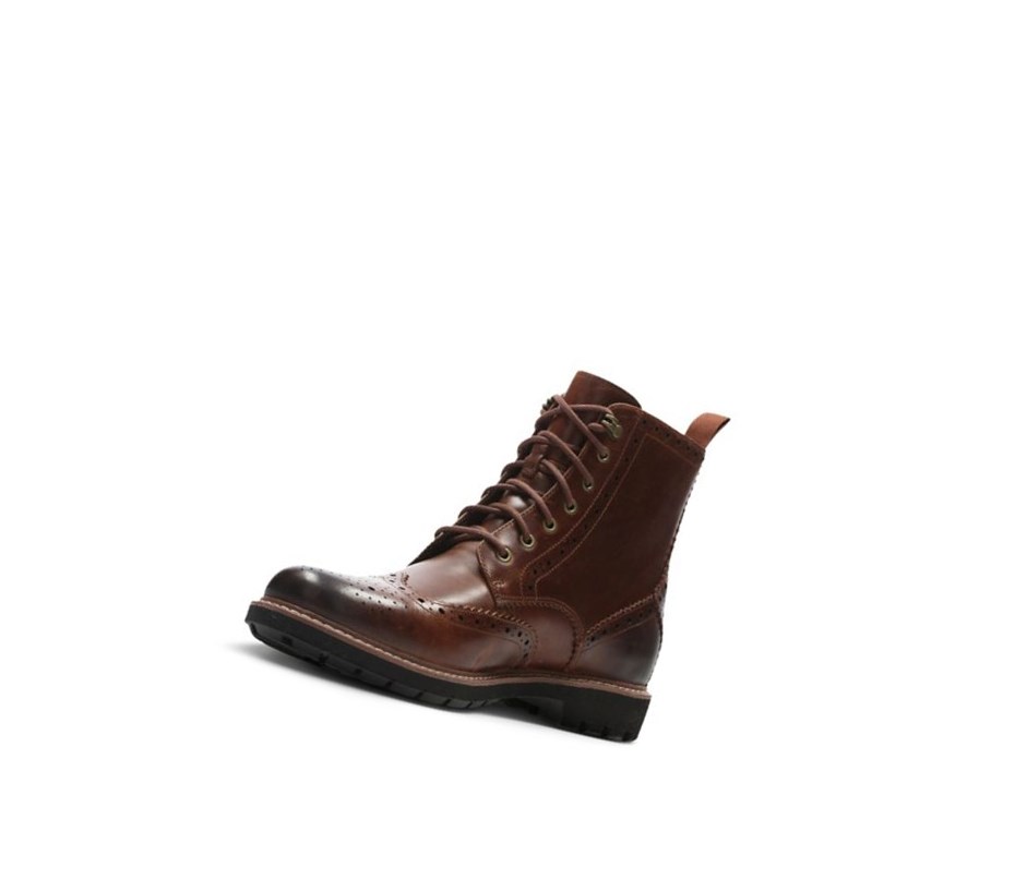 Zapatos Brogue Clarks Batcombe Lord Cuero Hombre Marrones Oscuro | RAHO-85024