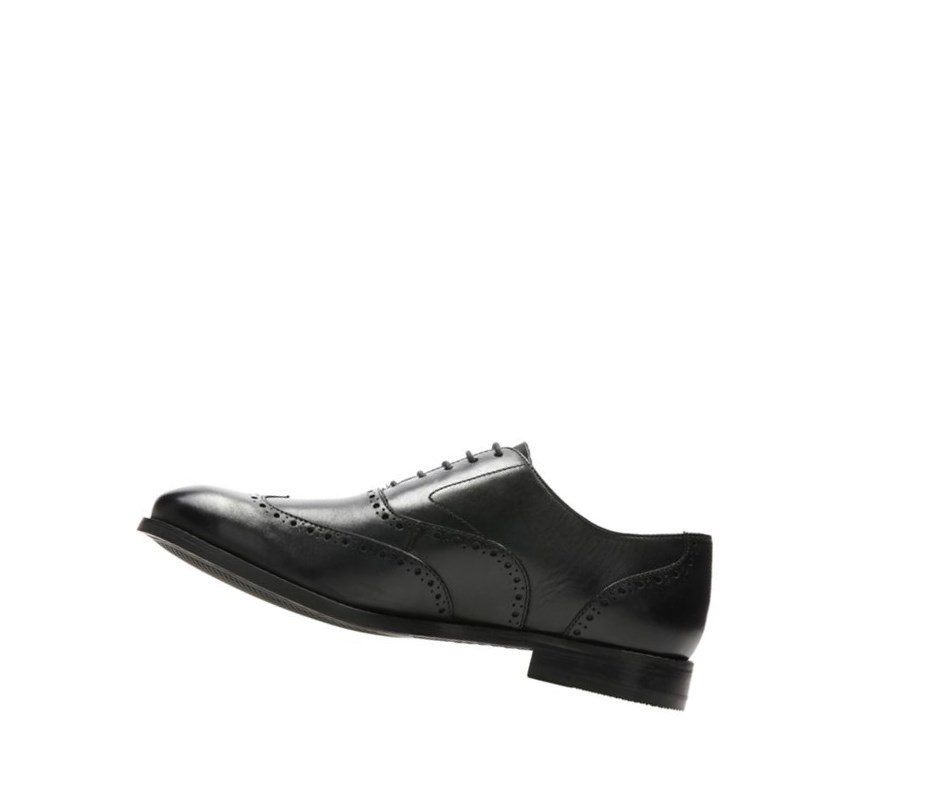 Zapatos Brogue Clarks Edward Walk Cuero Hombre Negras | VFTZ-27683