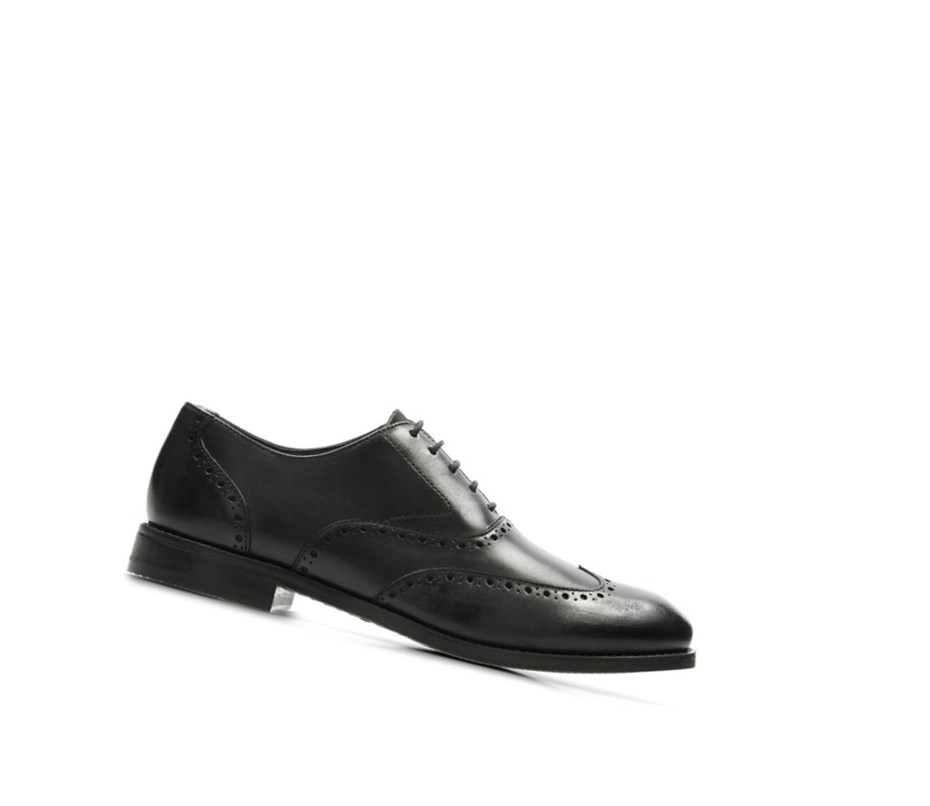 Zapatos Brogue Clarks Edward Walk Cuero Hombre Negras | VFTZ-27683