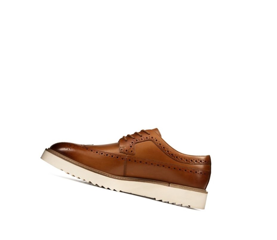 Zapatos Brogue Clarks Ernest Limit Cuero Hombre Marrones | TYCA-46183