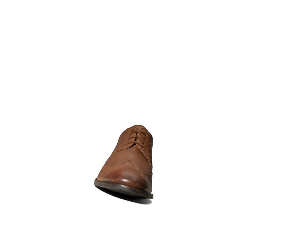 Zapatos Brogue Clarks Flow Limit Cuero Hombre Marrones Oscuro | EUXZ-36728