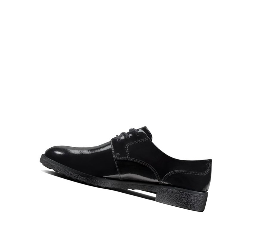 Zapatos Brogue Clarks Griffin Lane Charol Mujer Negras | FLTV-34265