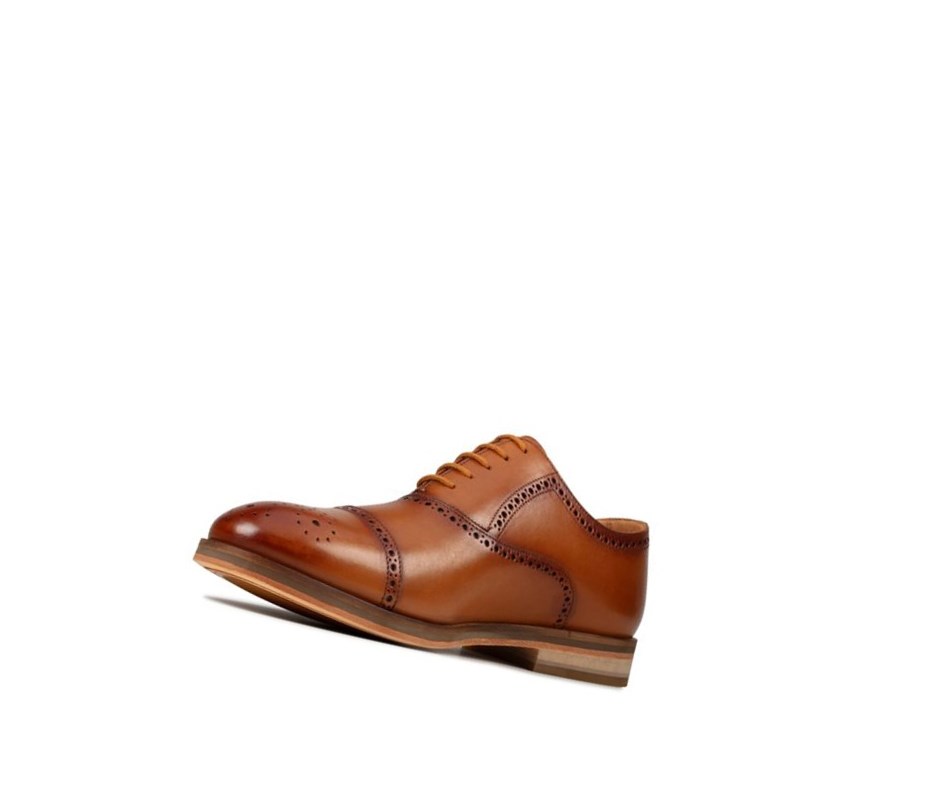 Zapatos Brogue Clarks Oliver Limit Cuero Hombre Marrones | UCQI-47120