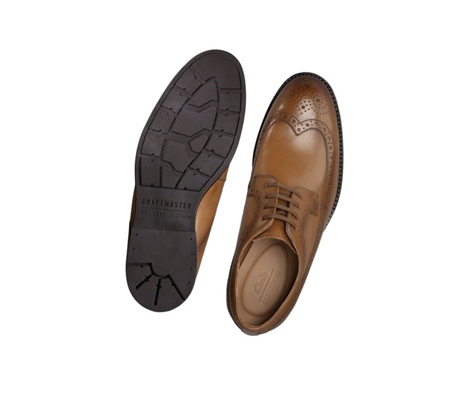 Zapatos Brogue Clarks Ronnie Limit Cuero Hombre Marrones | LRKI-38971