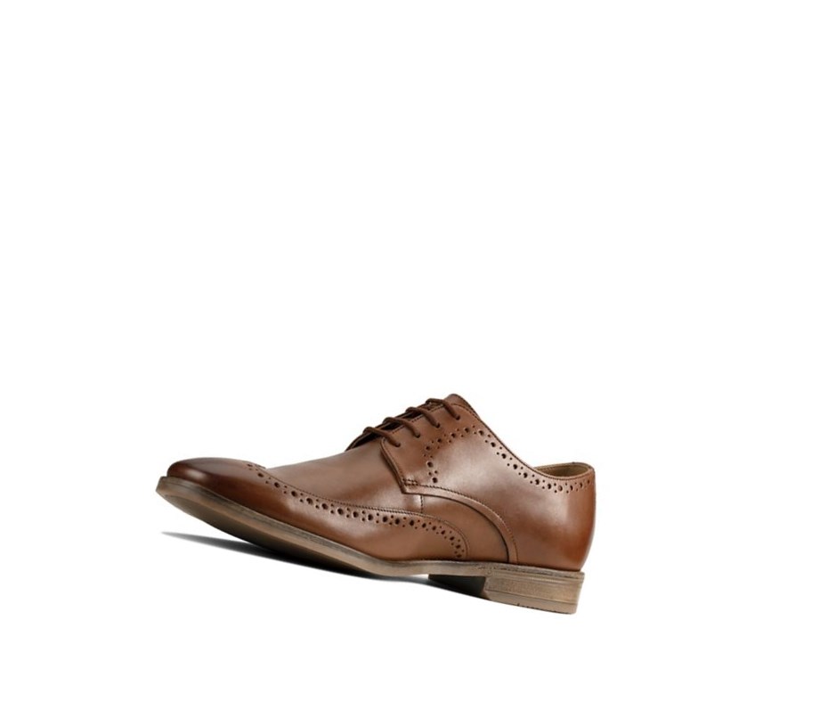 Zapatos Brogue Clarks Stanford Limit Cuero Hombre Marrones | JHYM-75932