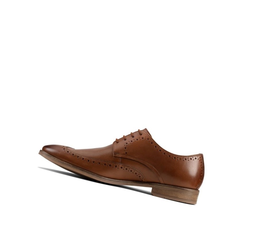 Zapatos Brogue Clarks Stanford Limit Cuero Hombre Marrones | JHYM-75932