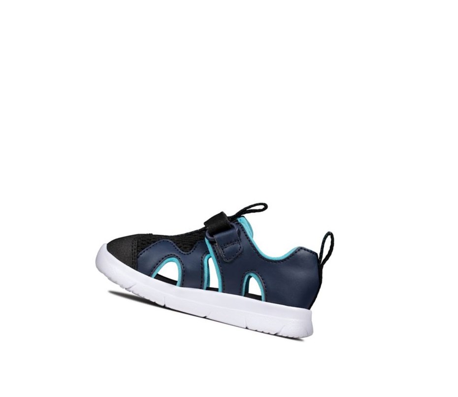 Zapatos Casuales Clarks Ath Surf Sintetico Niño Azul Marino | NKLS-16283