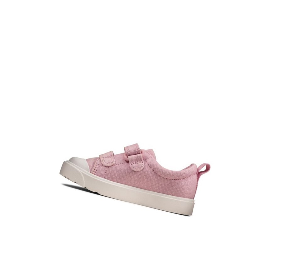 Zapatos Casuales Clarks City Bright Niña Rosas | DHCF-54078