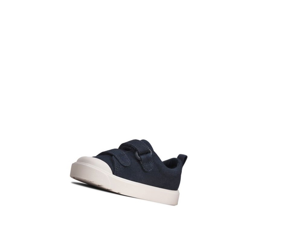 Zapatos Casuales Clarks City Bright Niña Azul Marino | PTWE-72946