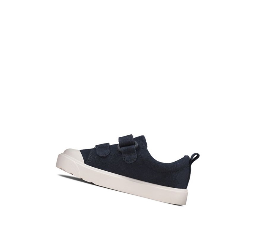 Zapatos Casuales Clarks City Bright Niña Azul Marino | PTWE-72946