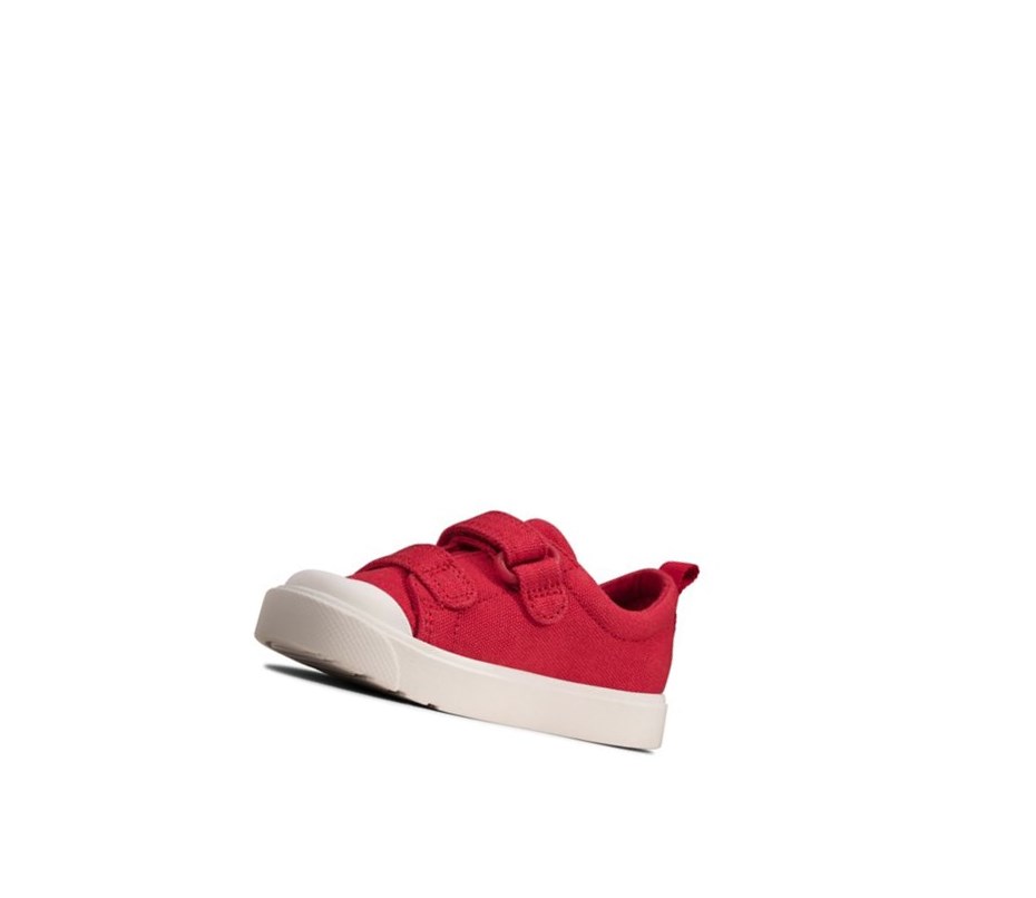 Zapatos Casuales Clarks City Bright Niña Rojas | STMJ-52698