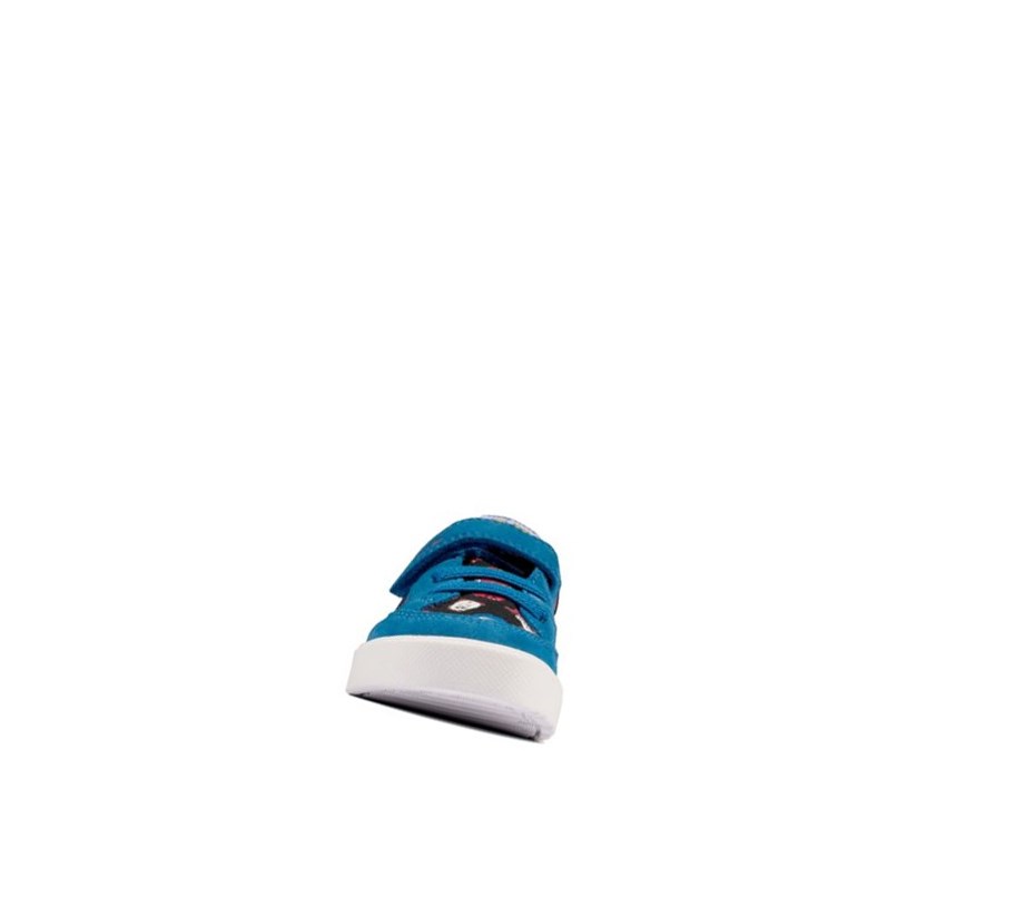 Zapatos Casuales Clarks City Howdy Niño Azules | DGRE-47283