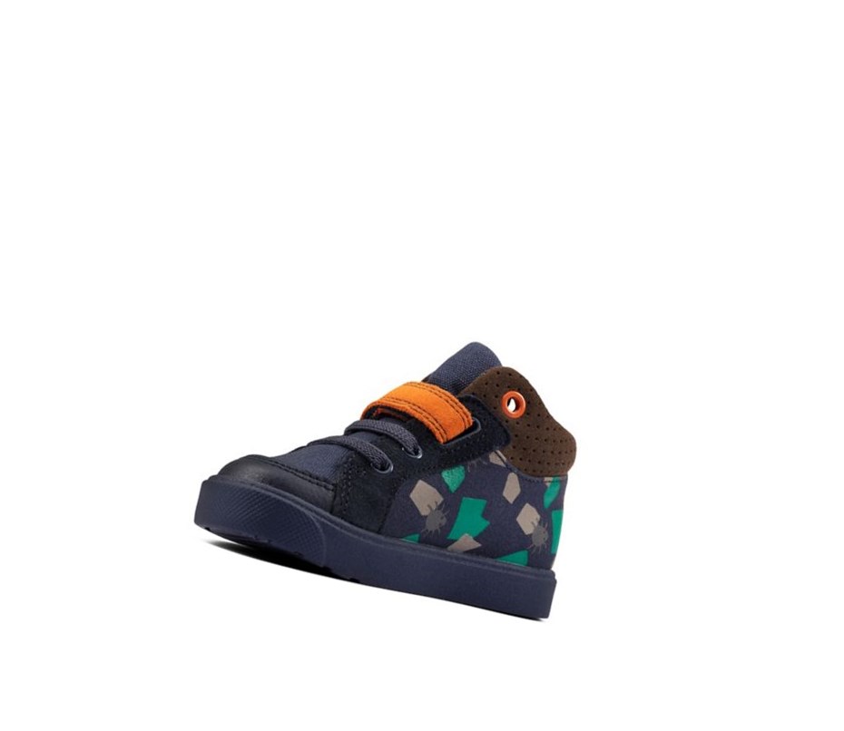 Zapatos Casuales Clarks City Pop Niño Azul Marino | JUVC-62087