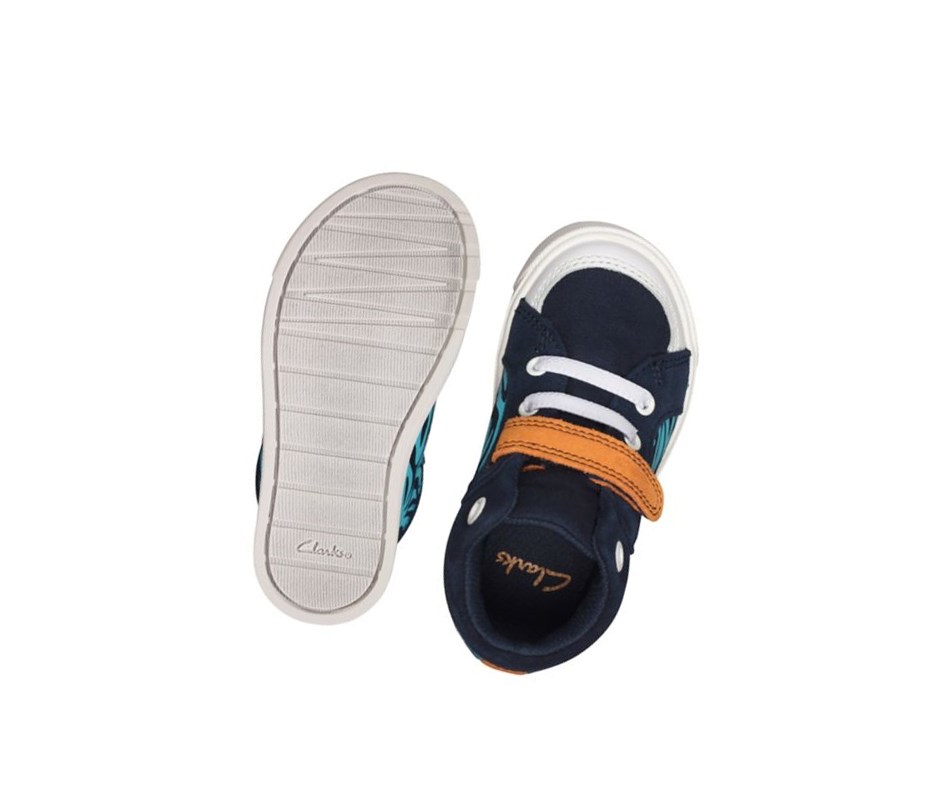 Zapatos Casuales Clarks City Pop Niño Azul Marino | ZXYD-56129