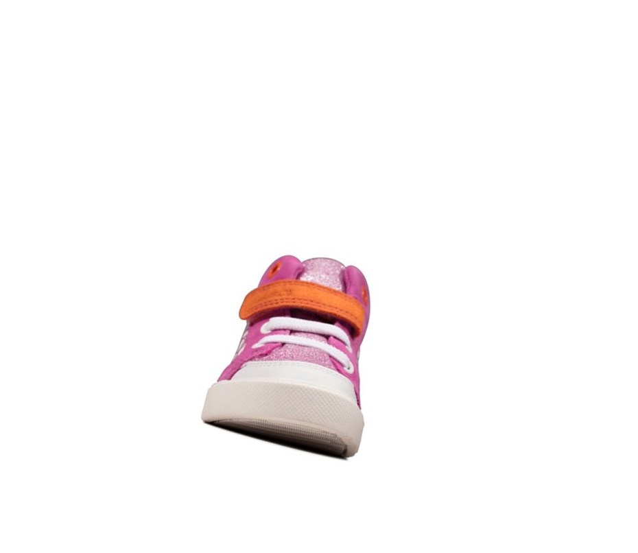 Zapatos Casuales Clarks City Pop Niño Rosas | YWCP-23180