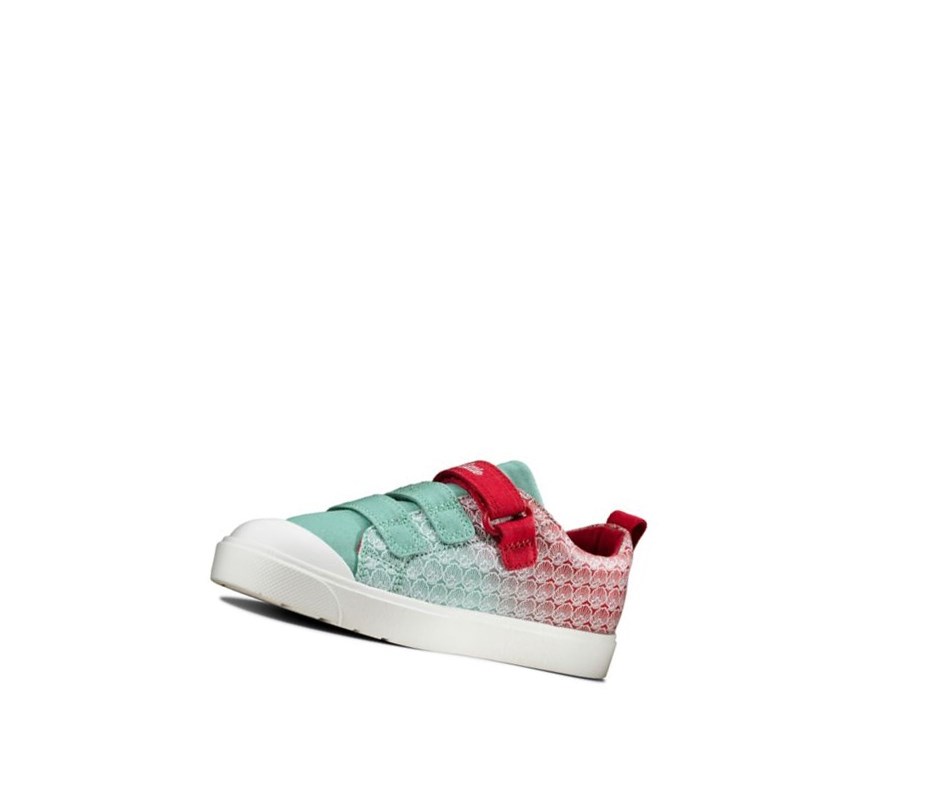 Zapatos Casuales Clarks City Shell Niña Rojas | ITWC-02738