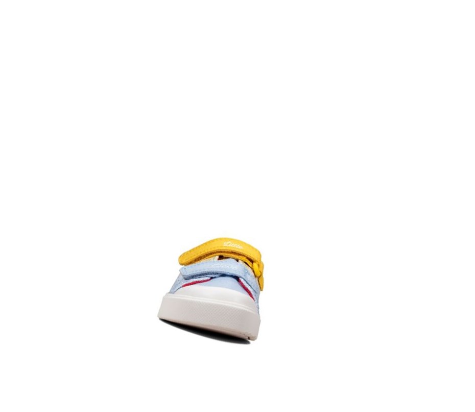 Zapatos Casuales Clarks City Shell Niña Amarillo | XPWZ-81936