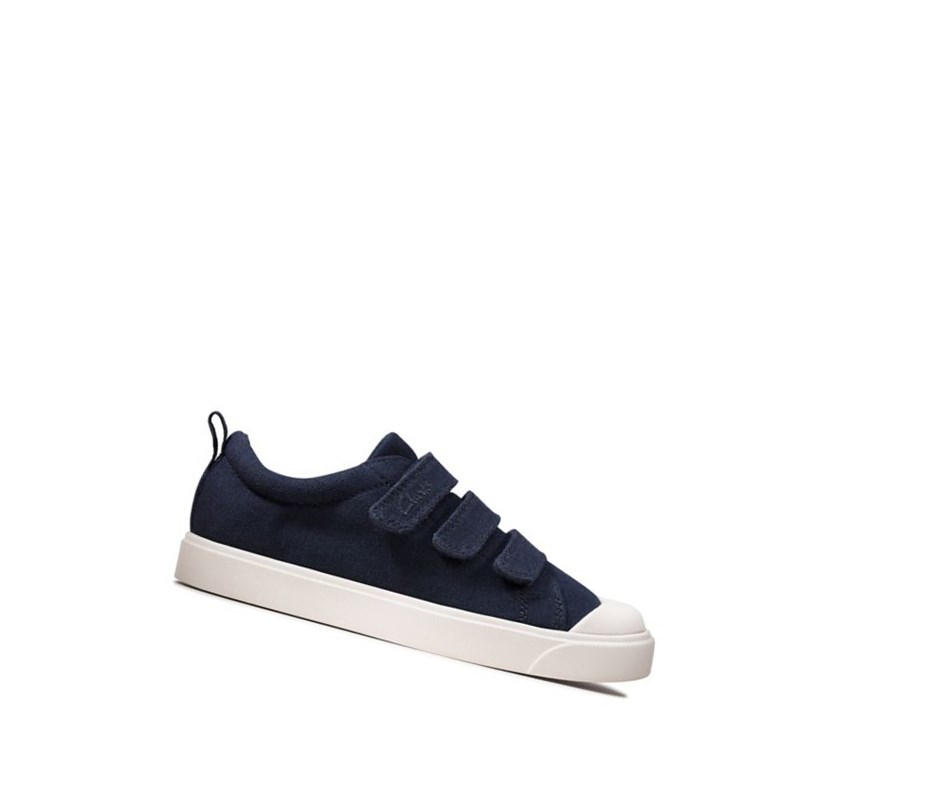 Zapatos Casuales Clarks City Vibe Niña Azul Marino | YSLA-04572