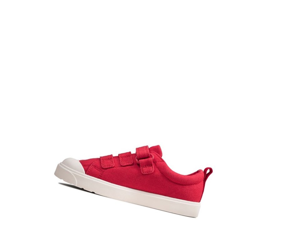 Zapatos Casuales Clarks City Vibe Niña Rojas | XSAN-67584