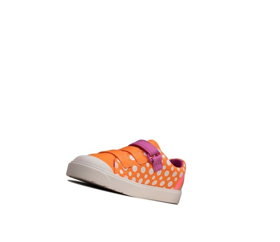 Zapatos Casuales Clarks City Vibe Niño Naranjas | SFVM-70935