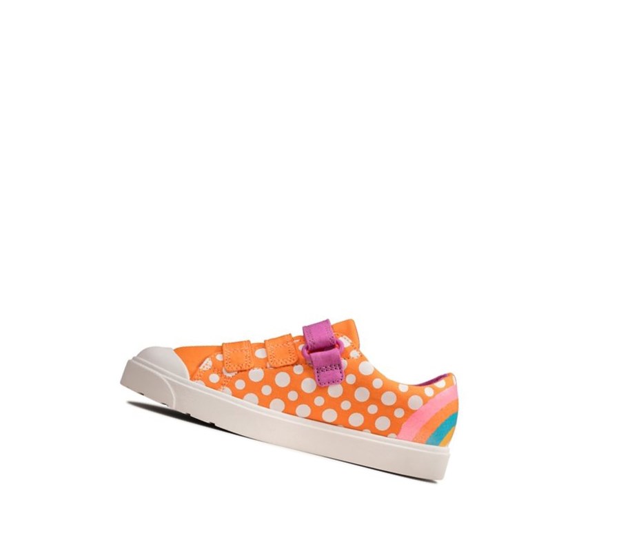 Zapatos Casuales Clarks City Vibe Niño Naranjas | SFVM-70935