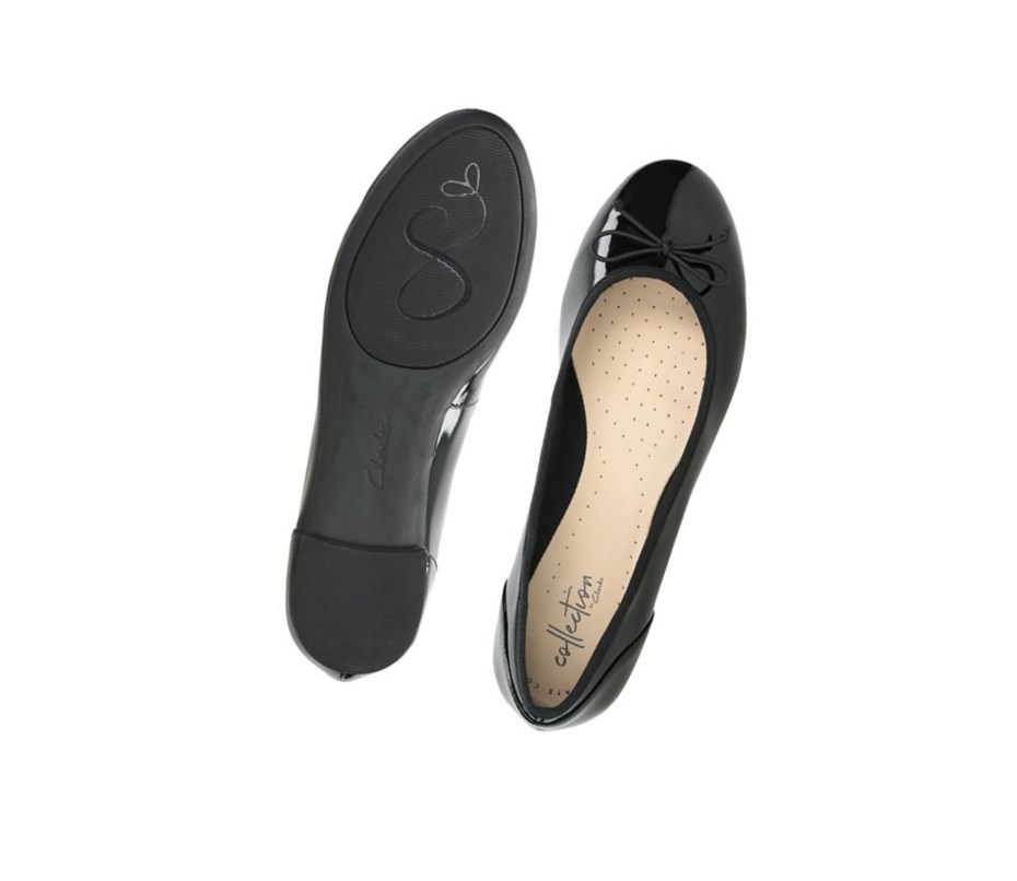 Zapatos Casuales Clarks Couture Bloom Charol Mujer Negras | ONMH-61357