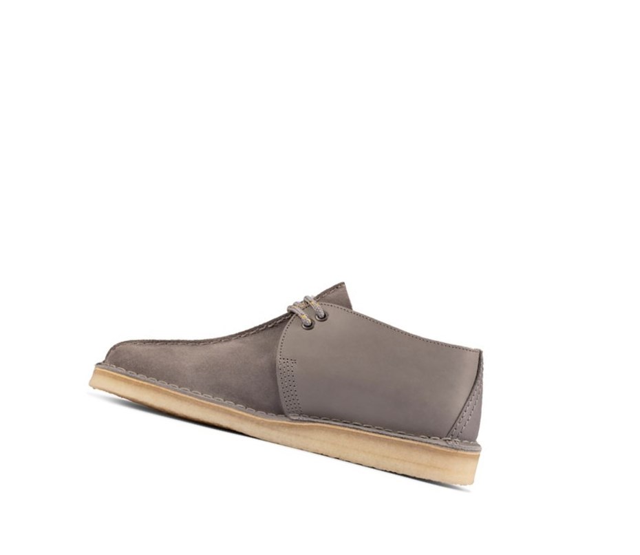 Zapatos Casuales Clarks Desert Trek Gamuza Hombre Azules Gris | KNOR-58176