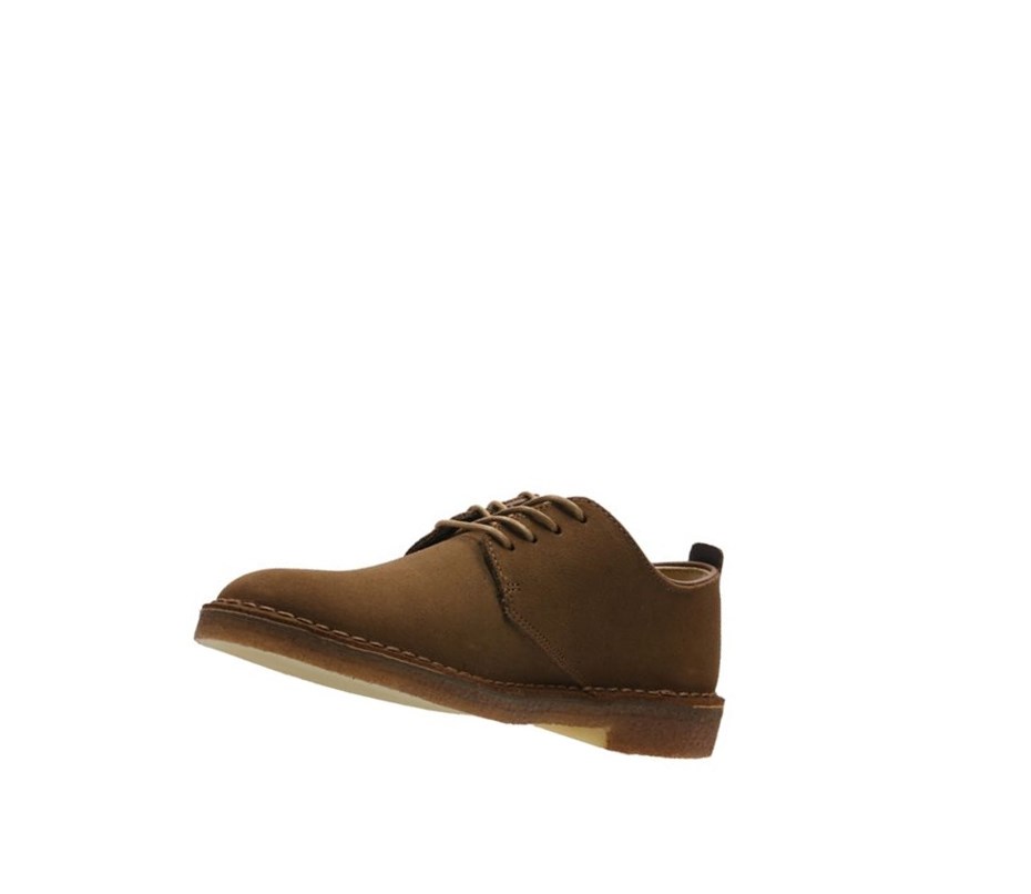 Zapatos Casuales Clarks London Gamuza Hombre Marrones | MOZN-93265