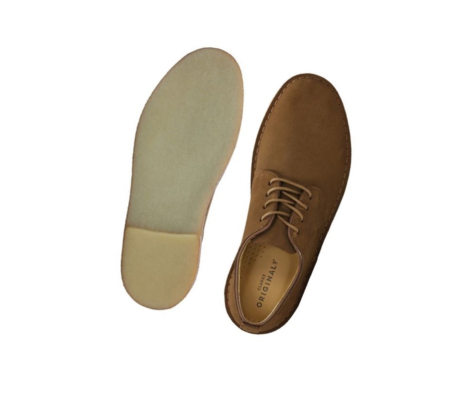 Zapatos Casuales Clarks London Gamuza Hombre Marrones | MOZN-93265