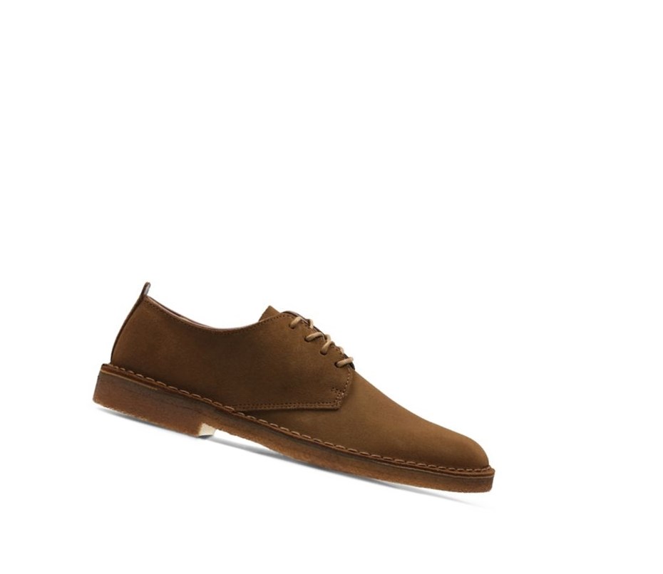 Zapatos Casuales Clarks London Gamuza Hombre Marrones | MOZN-93265