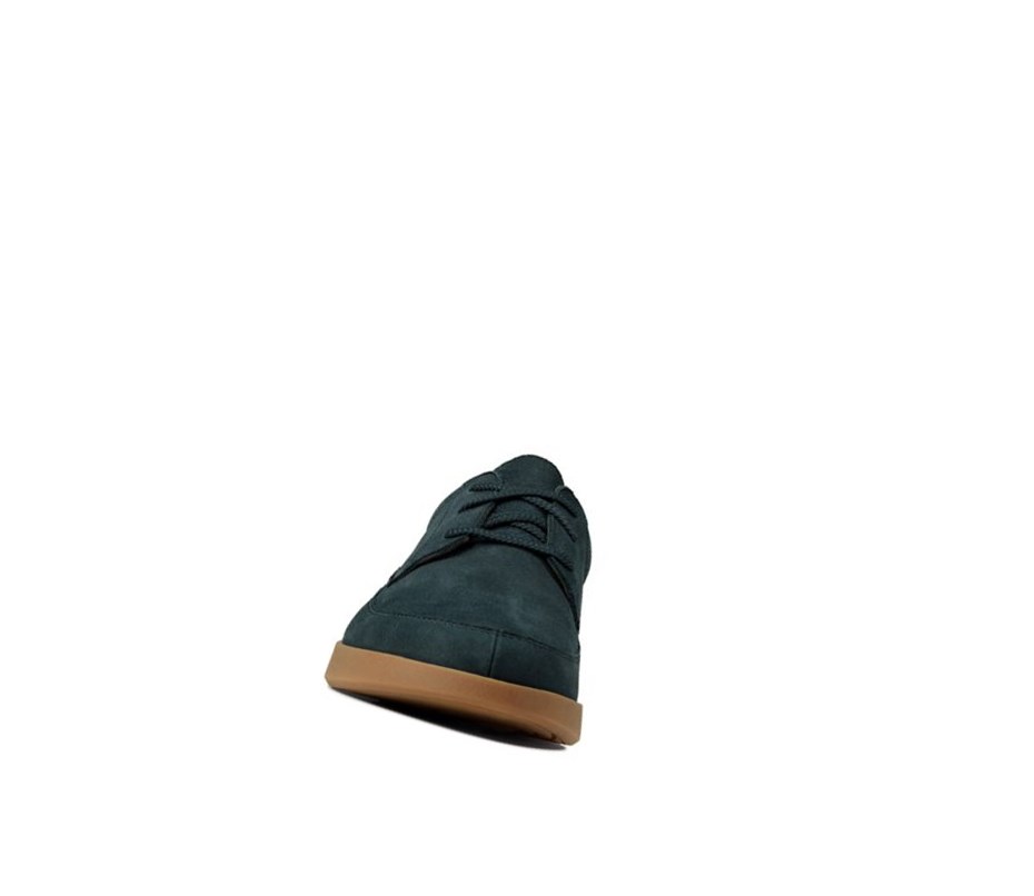 Zapatos Casuales Clarks Oakland Craft Nubuck Gamuza Hombre Azul Marino | JZRO-89357