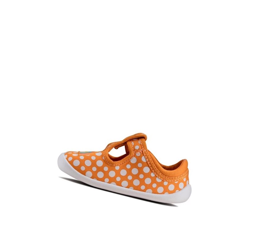 Zapatos Casuales Clarks Roamer Sun T-bar Niño Naranjas | CPIO-82190